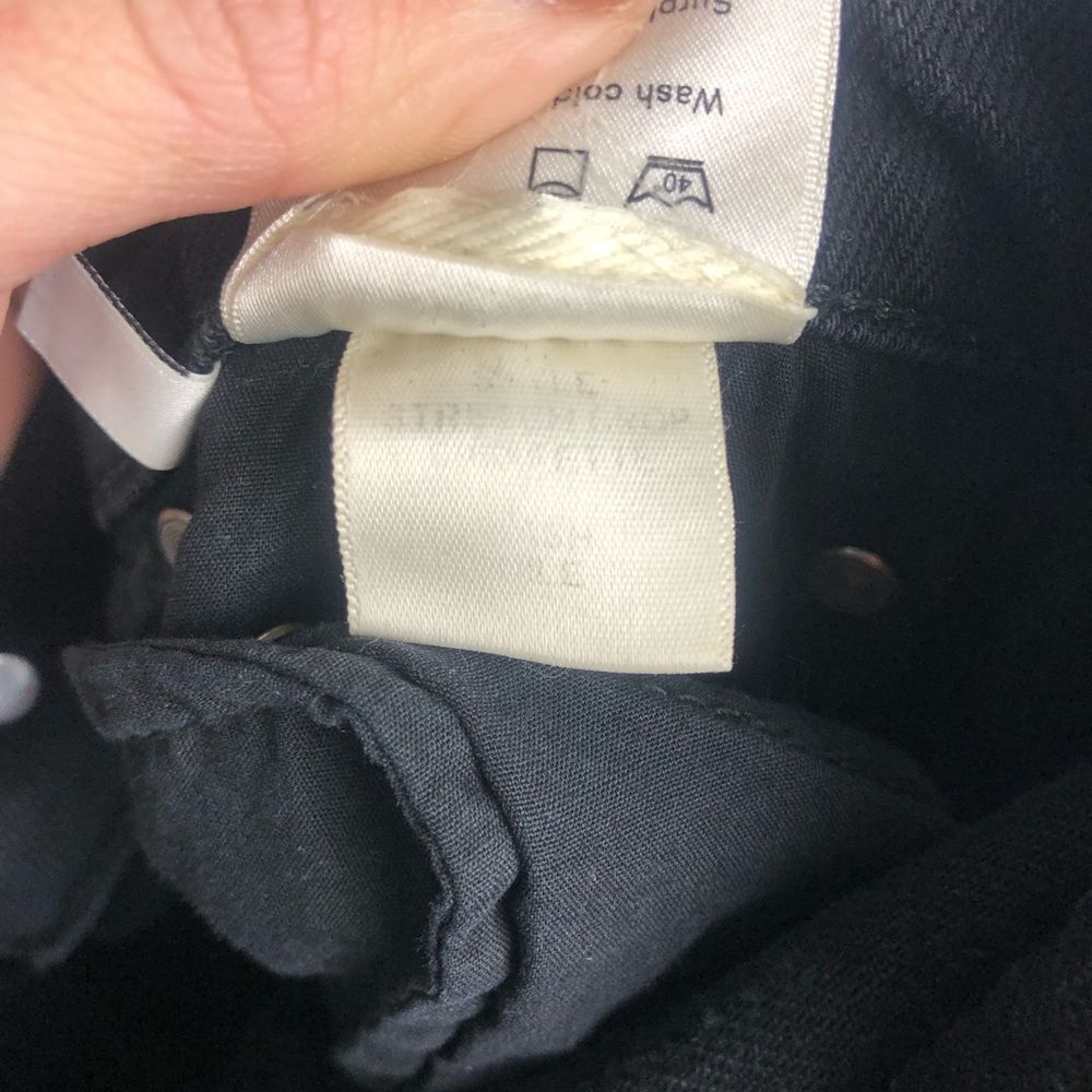 REFORMATION | Camille Stretch Crop Cigarette Black Denim Jeans Women’s Size 25 - Picture 11 of 11